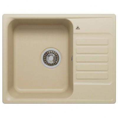 Мойка кухонная Tornado Quartz L600 Ivory