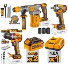 Set Ingco CKLI20638