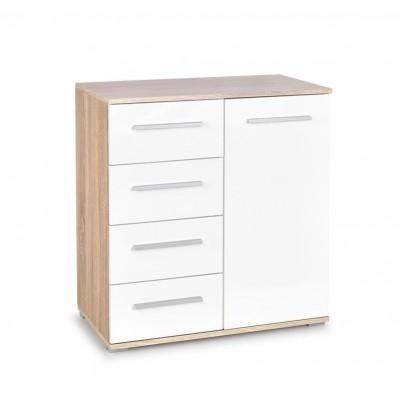 Comodă Lima KM-2 Sonoma Oak/White