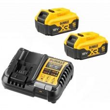 Set incarcator+2acumulatoare DeWalt DCB1104P2-QW