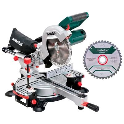 Fierăstrău de debitat și șanfrenat Metabo KGS 216 M SET (690827000)