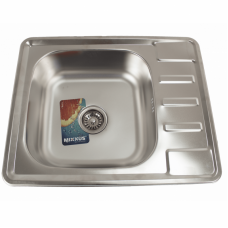 Chiuveta de bucatarie din inox Mixxus, Z6350-08-180E, 63cm x 50cm