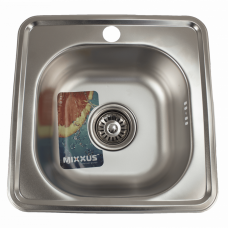 Chiuveta de bucatarie din inox Mixxus, Z3838-06-160E, 38cm x 38cm