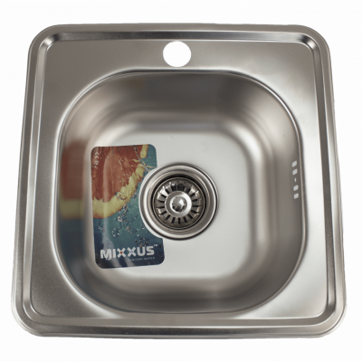 Chiuveta de bucatarie din inox Mixxus, Z3838-06-160E, 38cm x 38cm