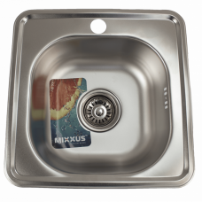 Chiuveta de bucatarie din inox Mixxus, Z4848-06-160E, 48cm x 48cm