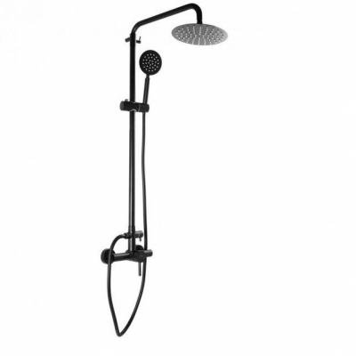 Душевая колонна с тропическим душем и смесителем MIXXUS SUS-003-J BLACK
