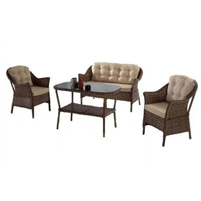 Set de mobilier de grădină LUNA 4 piese
