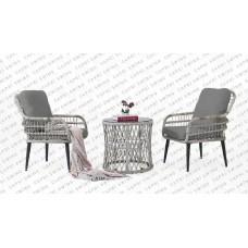 Set de mobilier de grădină PISA 3 piese Gri