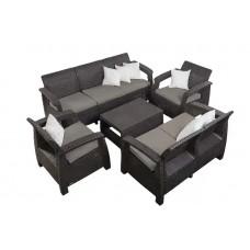 Set de mobilier de grădină NOVARA 5 piese Maro