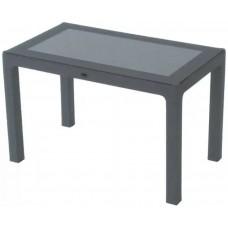 Masă din plastic cu sticlă 70x120 Antracit