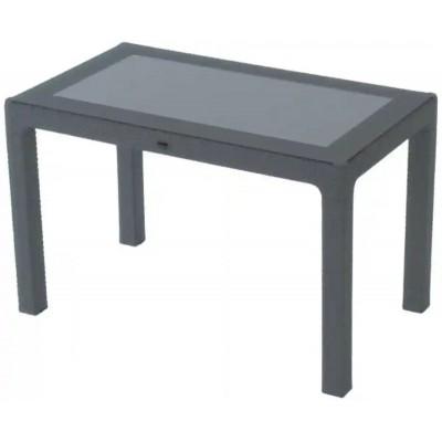 Masă din plastic cu sticlă 70x120 Antracit