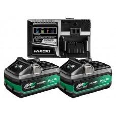 Зарядное ус-во Li-ion+аккум 2x36V-4Ah/18V-8Ah.Hikoki