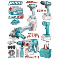 Set de scule electrice Total tools TCKLI20592
