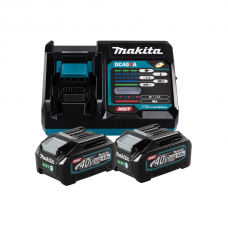 Set încărcător + 2 acumulatoare XGT 2 x 4.0 Ah (Li-Ion) 40 V Makita