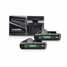Набор 2 аккумулятора 18V / 4 Ah + зарядное устройство Hikoki UC18YFSLWEZ