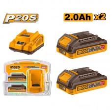 Set Incarcator + Acumulator Ingco FBCPK2212