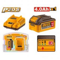 Set Incarcator + Acumulator Ingco  FBCPK1012