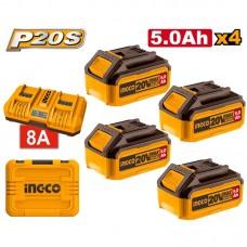 Set Incarcator 8A+ Acumulator Ingco FBCLI20285