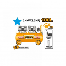 Компрессор без маслянный 100л Ingco ACS2241001