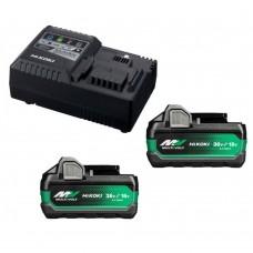 Зарядное устройство+2 аккумулятора Hikoki UC18YSL3WHZ