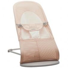 Детский шезлонг BabyBjorn Soft Pearly Pink/White (005142A)