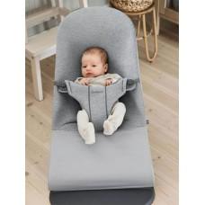 Детский шезлонг BabyBjorn Bliss Light Grey Jersey with Toy (606072A)