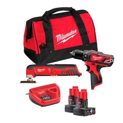 Set instrumente cu acumulatori Milwaukee M12BPP2D-402B (4933441250)