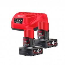 Set acumulatori Milwaukee M12 NRG-402 (4933459211)