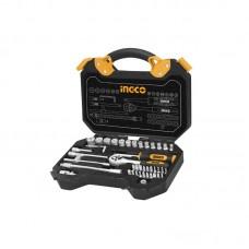 Set universal de scule și duze INGCO 1/4 45 buc HKTS14451
