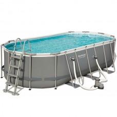Piscina Power Steel Oval 549x274x122cm, 13430L, carcas metal