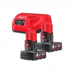 Set acumulatori Milwaukee M12 NRG-602 (4933451903)