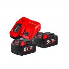 Зарядное устройство+ 2 аккумулятора Milwaukee M18NRG-502 (4933459217)