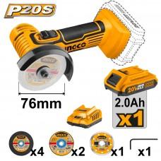 Mini polizor unghiular pe acumulator INGCO CAGLI76017