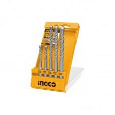 Set de burghiuri pentru beton SDS-plus 5buc INGCO AKD2052
