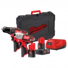 Set Milwaukee M12BPP2B-421C (4933443497)