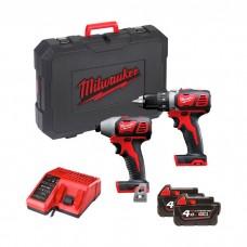 Набор инструментов Milwaukee M18BPP2D-402C (4933447126)