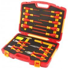 Set de 15 unelte de mana izolate Tolsen V82115