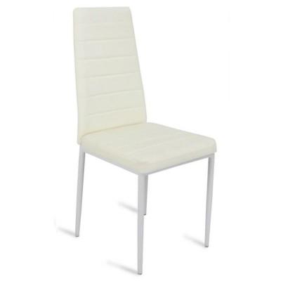 Scaun D-117 Beige-White Legs