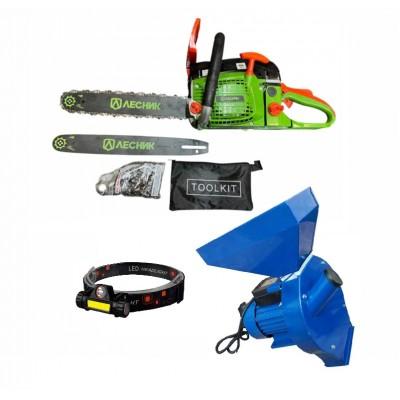 Motoferestrau Лесник F5800+Moara de cereale Sigma CM1A (Lanterna)