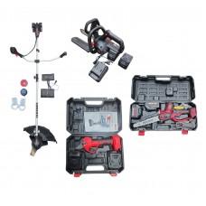 Electrofierăstrău Mustang 20BCS12+20BCS08+Foarfeca 20BES01+Trimmer 40BBC02