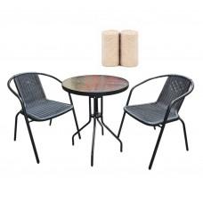 Set masa MT6002 si 2 scaune MY8013+2 cuverturi 200x230 (16-381-50)
