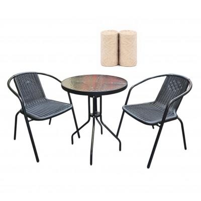Set masa MT6002 si 2 scaune MY8013+2 cuverturi 200x230 (16-381-50)