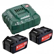 Set acumulatori de bază Metabo Li-ion 2x5.2 Ah + ASC 30-36V (685051000)