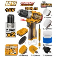 Masina de gaurit si insurubat +Set perii Ingco COSLI240786