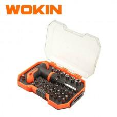 Set de duze de capăt și bit 41 buc 1/4 "Wokin