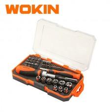 Set de duze de capăt și bit 42 buc 1/4 "Wokin