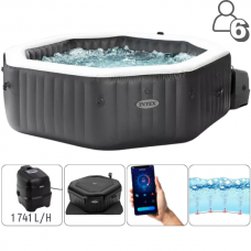 Jacuzzi SPA gonflabil “Jet & Bubble Deluxe” 218x71cm, 1098L, 6 persoane
