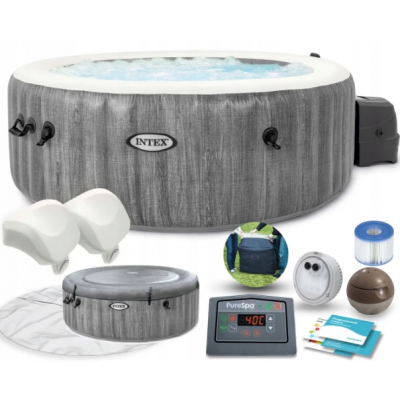 Jacuzzi SPA Greywood gonflabil 196×71см, 795L, 4 persoane
