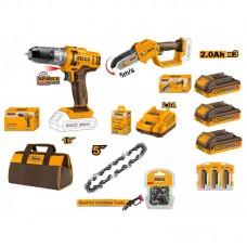 Set Masina de insurubat + Fierastrau Ingco COSLI205558