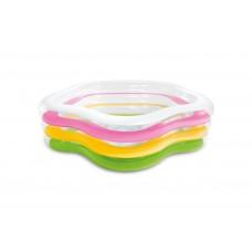 Piscină gonflabilă pentru copii cu baza gonflabilă 185x180x53 cm, 460 L
